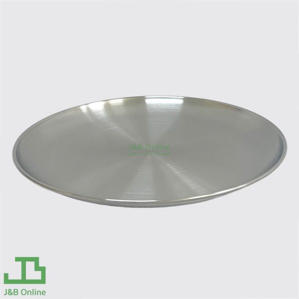 Silver round stainless steel plate 20cm SB1820